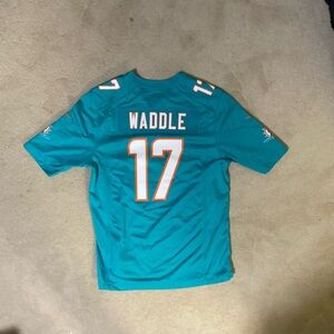 Authentic Men’s Large Jaylen Waddle 17 NFL Miami Dolphins Jersey